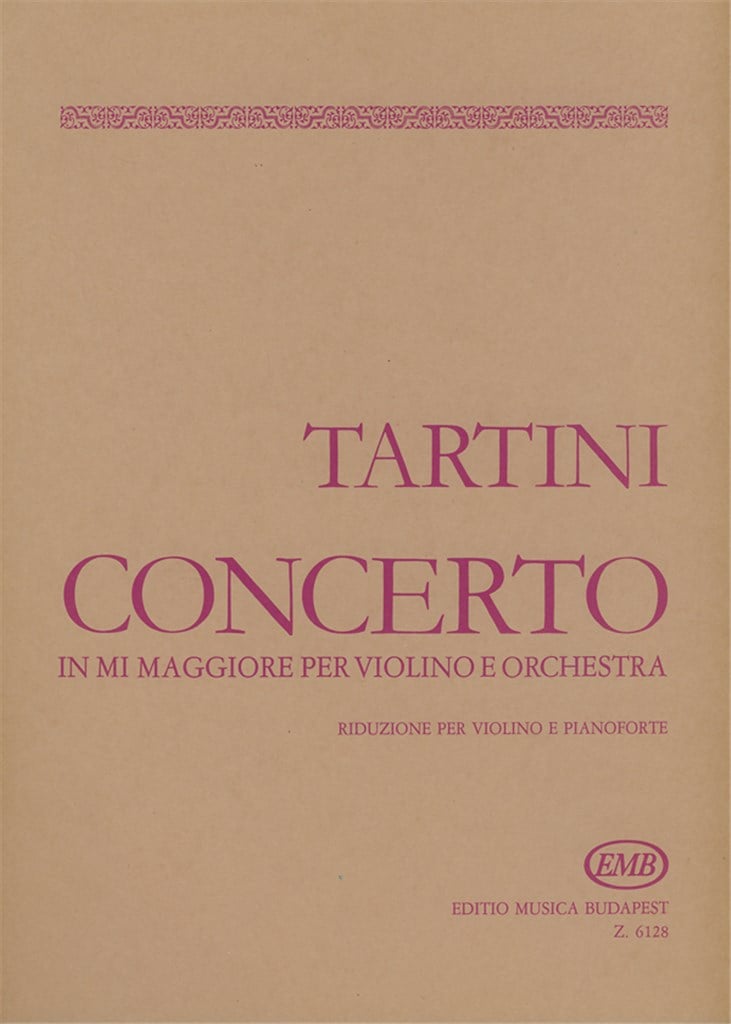 Concerto In Mi Maggiore Per Violino E Orchestra